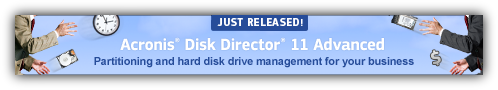 Acronis Disk Director 11 Advanced Workstation Download