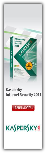Kaspersky Internet Security 2011 Coupon Code 20% Discount
