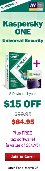 $15 Off Kaspersky ONE Universal Security