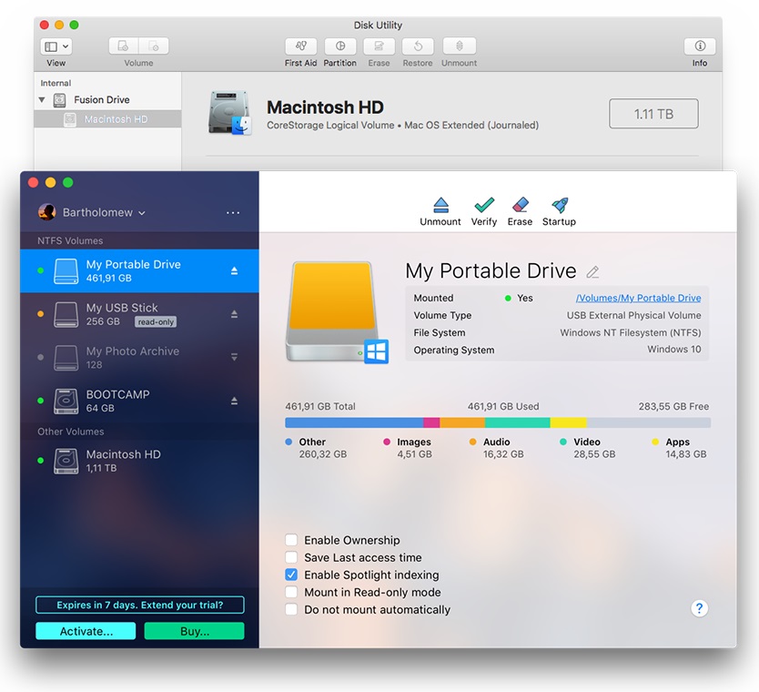Paragon NTFS for MAC features review