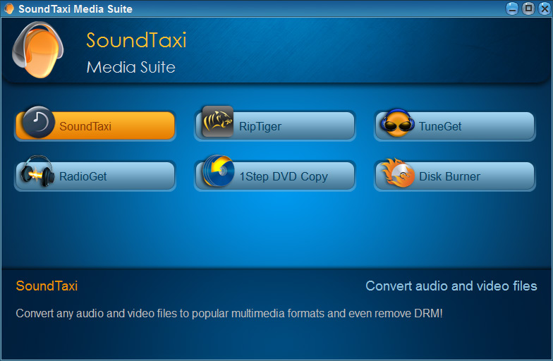 SoundTaxi Media Suite features